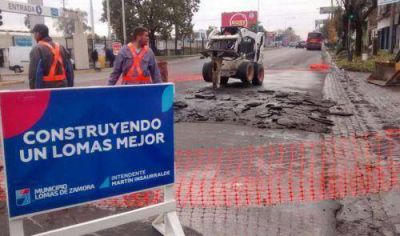 Comenz� un plan de bacheo en las principales arterias