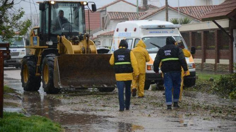 El Municipio asisti� a 120 personas por el temporal y reanudan las clases