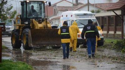 El Municipio asisti� a 120 personas por el temporal y reanudan las clases