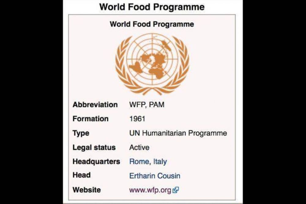 Francisco visitará el 13 de junio, el Programa Mundial de Alimentos