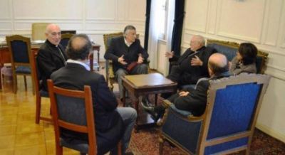 La Iglesia recibi� a Scioli y Gioja