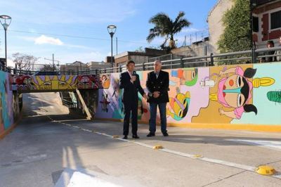 Posse inaugur� el t�nel de Beccar