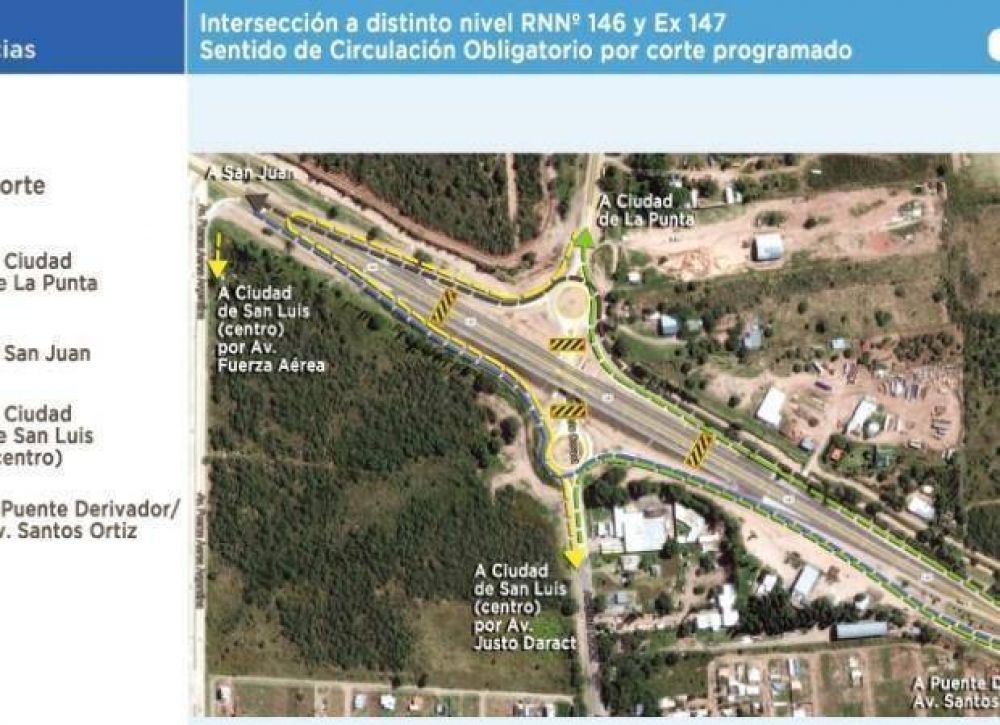 Restringen el tr�nsito en accesos a la ciudad de San Luis