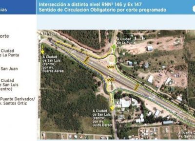 Restringen el tr�nsito en accesos a la ciudad de San Luis