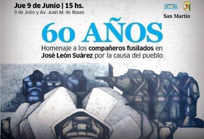 El Peronismo bonaerense prepara su gran acto en homenaje a los fusilados de Jos� Le�n Su�rez