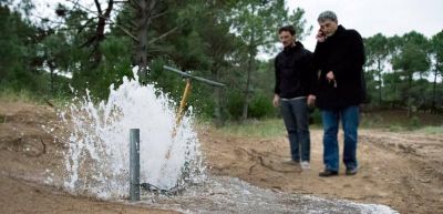 Agua corriente para los lotes de Procrear