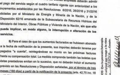 La justicia fren� el tarifazo en La Matanza