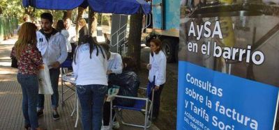 Contin�a la campa�a informativa de AySA por la tarifa social