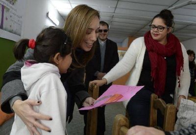 Vidal recorri� Campana junto al intendente Abella