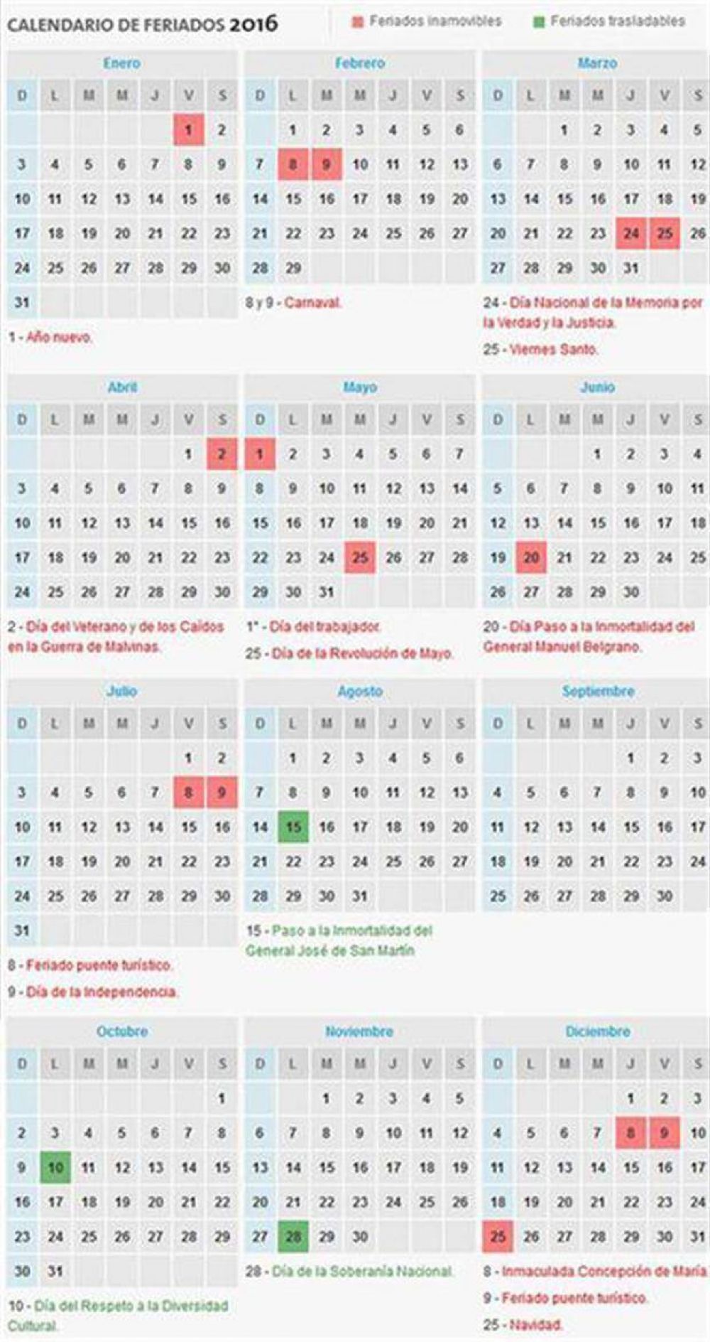 Finalmente, el 17 de junio ser� feriado nacional y habr� un fin de semana extralargo