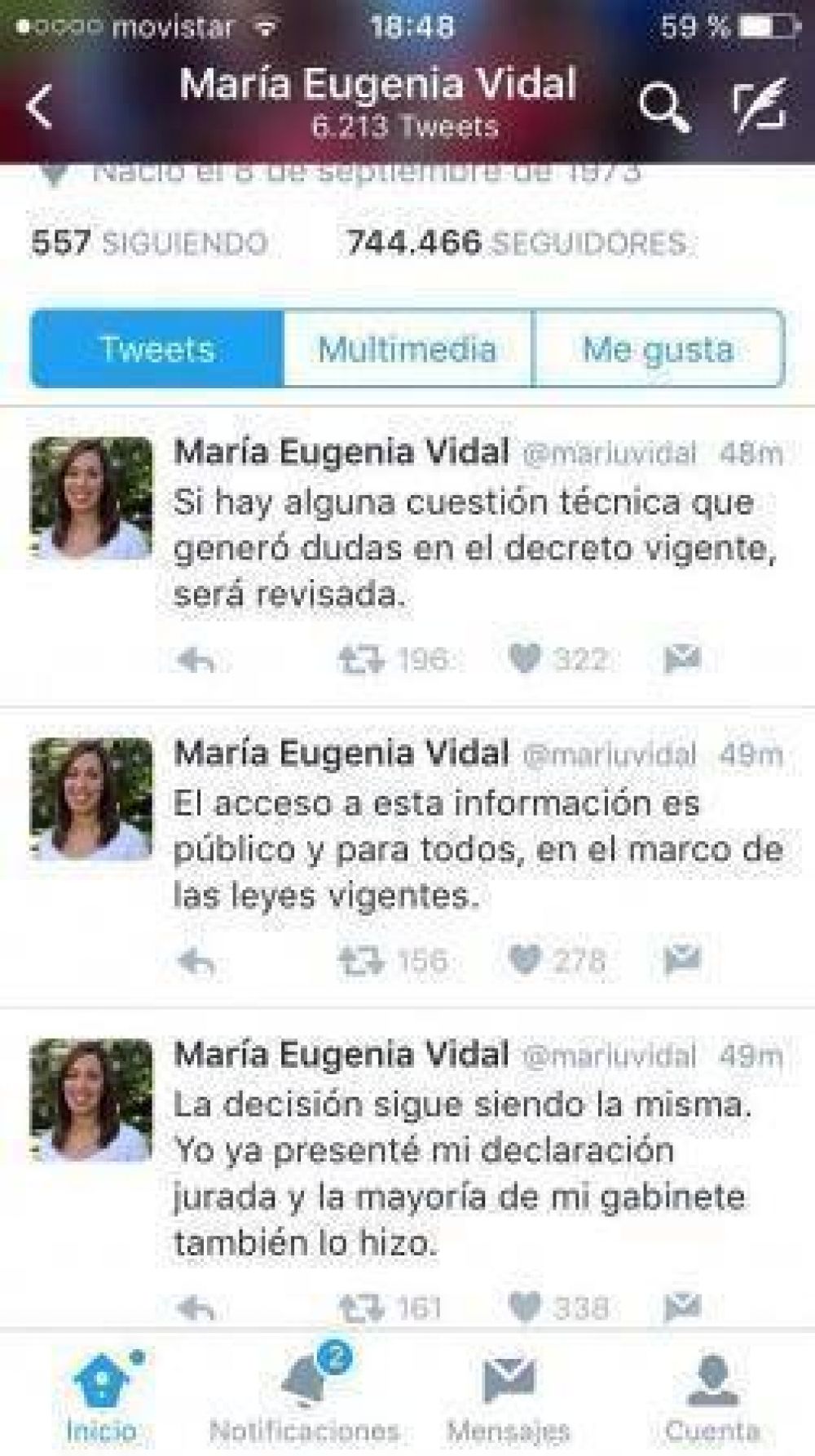 Declaraciones juradas: ante la pol�mica, Vidal anunci� que derogar� art�culos del decreto