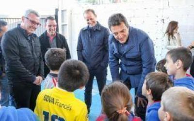 Massa e Insaurralde, juntos por los clubes de barrio