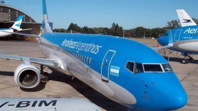 El rojo de Aerol�neas, en las rutas al exterior