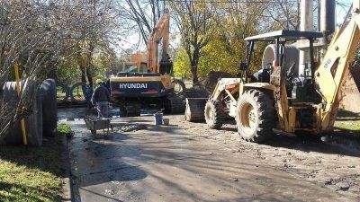 Lomas: arranc� una nueva obra de desag�es para evitar inundaciones