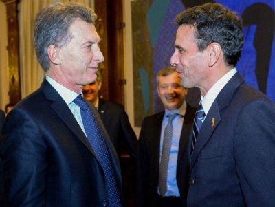 Macri recibi� en Casa Rosada al l�der de la oposici�n venezolana
