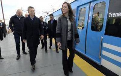 Vidal y Macri inauguraron la electrificaci�n del Tren Roca