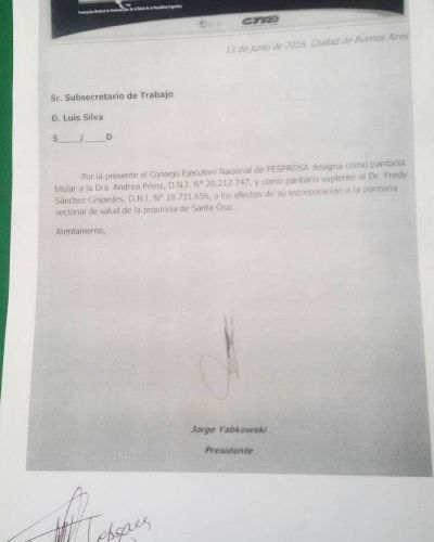 Nuevamente Alicia Kirchner desoye el pedido de APROSA