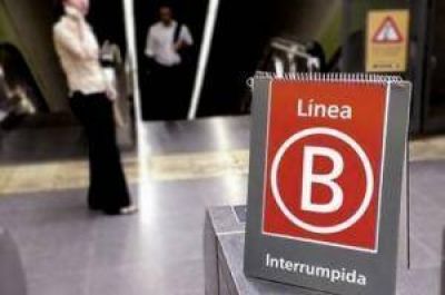 Este mi�rcoles hay paro total de la L�nea B del subte