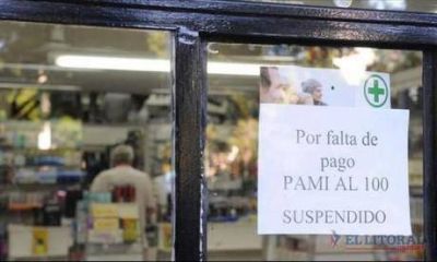 Las farmacias prestadoras del convenio con PAMI suspenden el cr�dito al organismo