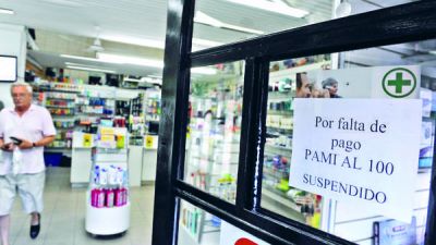 Las farmacias no atienden por PAMI