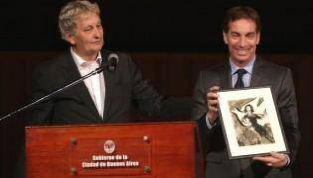 Diego Santilli y el alcalde de Amsterdam, juntos