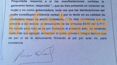 Vidal denunci� al concejal que dijo querer golpearla y confes� que se sinti� 