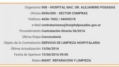 Alarma por avance macrista para privatizar servicios del Hospital Posadas