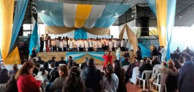 D�a de la bandera: El acto central fue en Olta