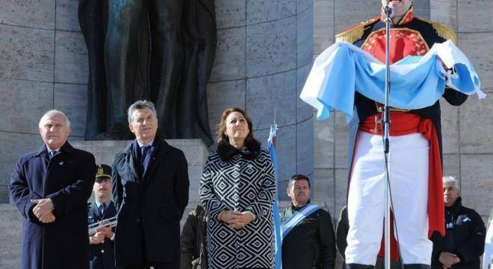 Macri encabez un hermtico acto por el da de la Bandera