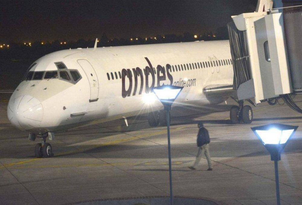 Arrib a Jujuy el primer vuelo de Andes