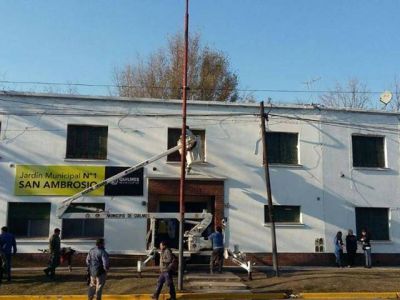 Siguen las obras en el San Ambrosio