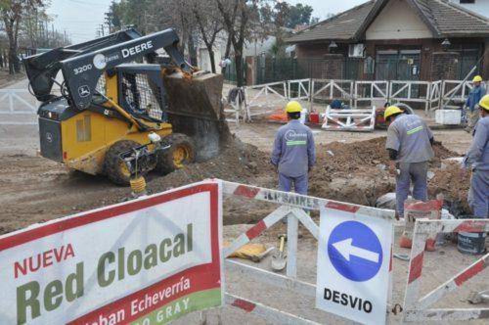 La extensi�n de la red de cloacas ya lleg� a la altura de Cervetti y Edison