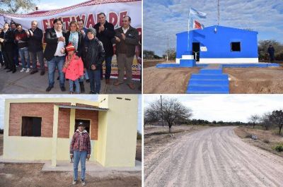 Inauguran viviendas sociales y obras p�blicas en Chaupi Pozo, Dpto. Banda
