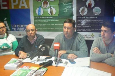Con foco en los residuos, presentaron la campa�a Separ�