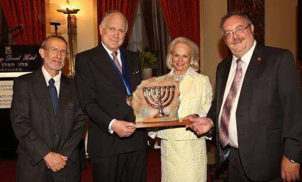 El presidente del Congreso Jud�o Mundial Ronald Lauder recibi� el prestigioso premio del Guardi�n de Si�n otorgado por la Universidad Bar Ilan
