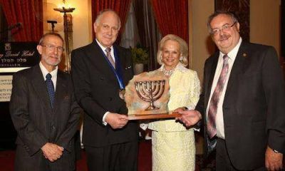 El presidente del Congreso Jud�o Mundial Ronald Lauder recibi� el prestigioso premio del Guardi�n de Si�n otorgado por la Universidad Bar Ilan