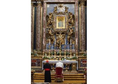 El Papa Francisco le encomend� a la Virgen su Viaje a Armenia