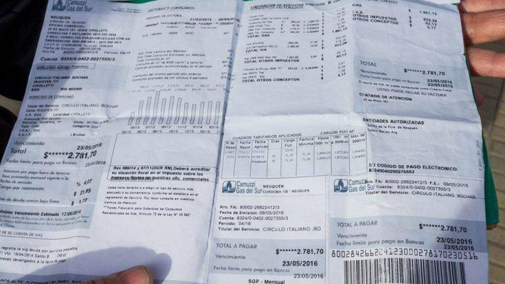 Los comerciantes no piensan pagar el gas