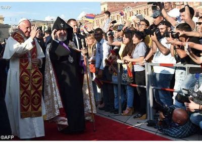 Papa en Armenia: Encuentro ecum�nico y oraci�n por la paz en Erev�n