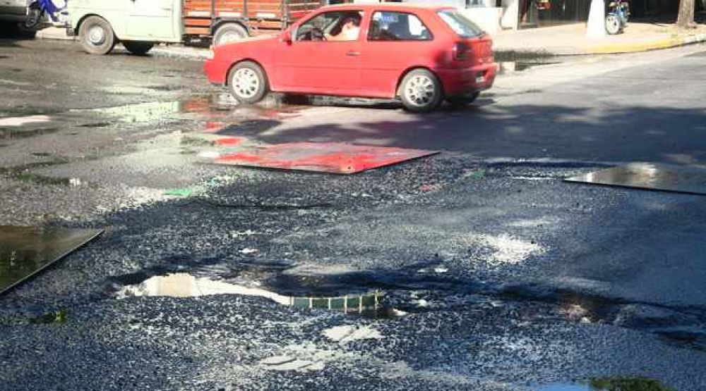 Los baches de la ciudad, en una 