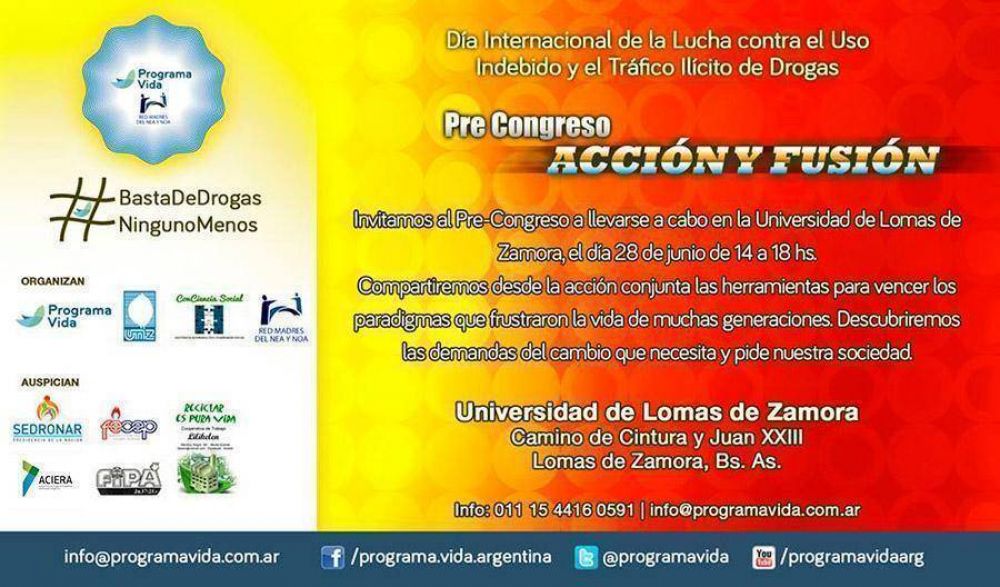 Programa Vida presenta el Pre Congreso Accin y Fusin‏