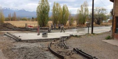 Arcioni y Aleuy inauguran obras en Trevelin