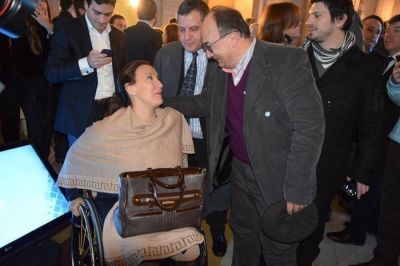 Con la Vicepresidente de la Naci�n Gabriela Michetti