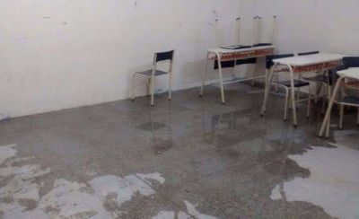 Por falta de cupos en el comedor de la escuela, les dan a los chicos medio s�ndwich por d�a