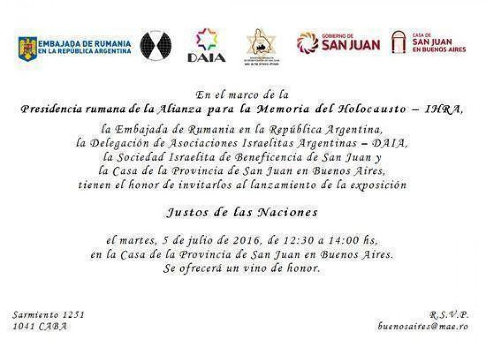 La DAIA organiza la exposicin 