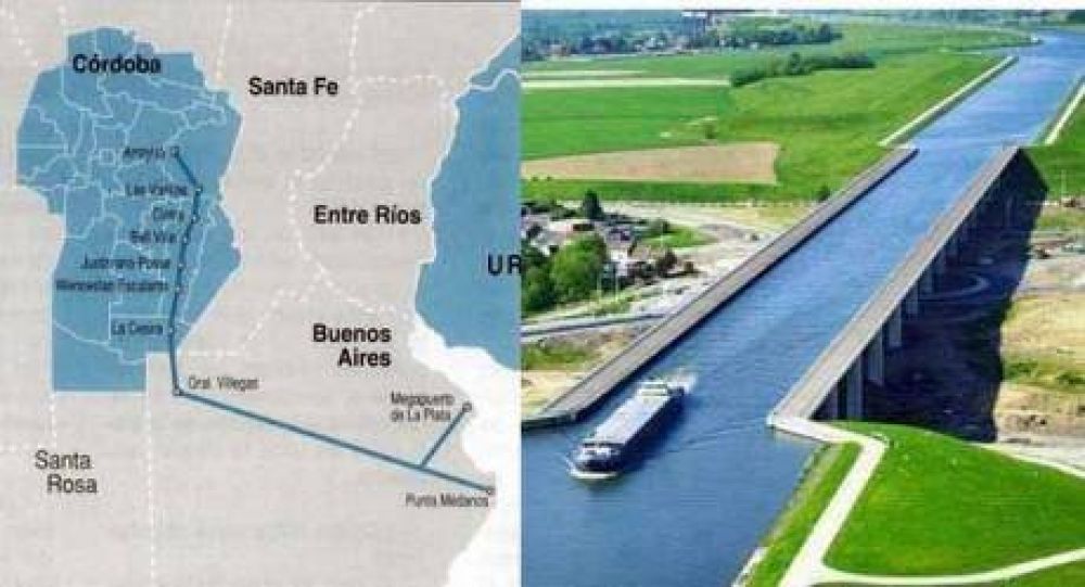 Canal navegable entre Crdoba y Buenos Aires: el proyecto lleg a las autoridades nacionales