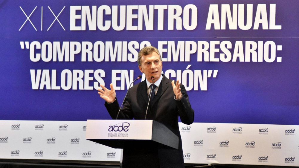 Ante empresarios, Mauricio Macri inst� a terminar con la impunidad y el 