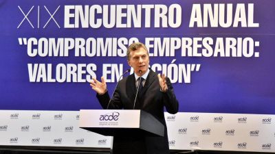 Ante empresarios, Mauricio Macri inst� a terminar con la impunidad y el 