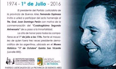 El PJ y el massismo rinden homenaje a Per�n en medio de se�ales de amistad