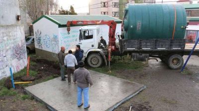 Conectan un nuevo tanque supletorio para el abastecimiento de agua en Chacra II